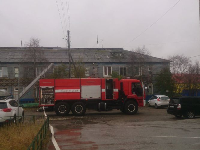 В Нарьян-Маре на базе центра лицензионно-разрешительной работы Росгвардии провели противопожарную тренировку