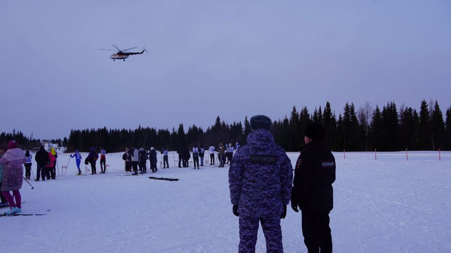 В Нарьян-Маре Росгвардия и полиция обеспечили безопасность более 500 участников массовой гонки «Лыжня России»