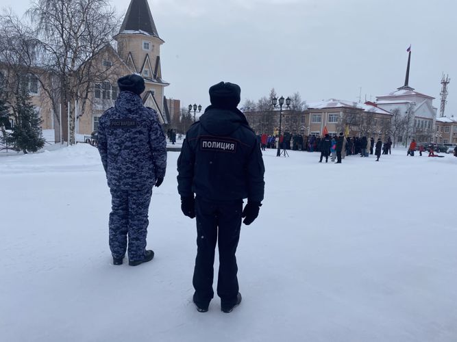 В Нарьян-Маре Росгвардия и полиция обеспечили безопасность празднования Дня защитника Отечества