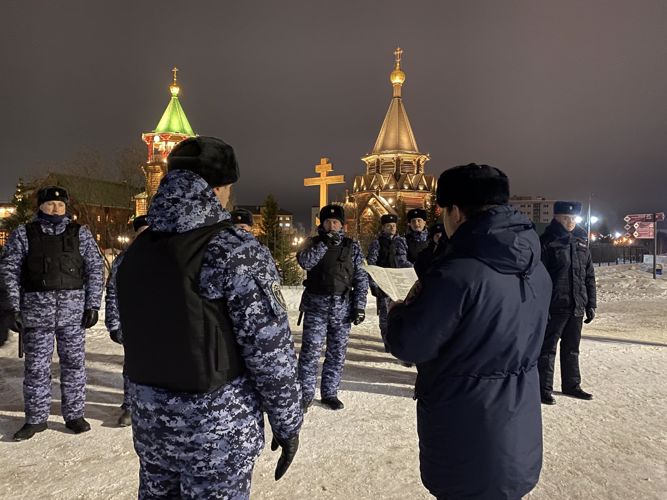 Росгвардия и полиция обеспечили безопасность участников празднования Пасхи в Нарьян-Маре