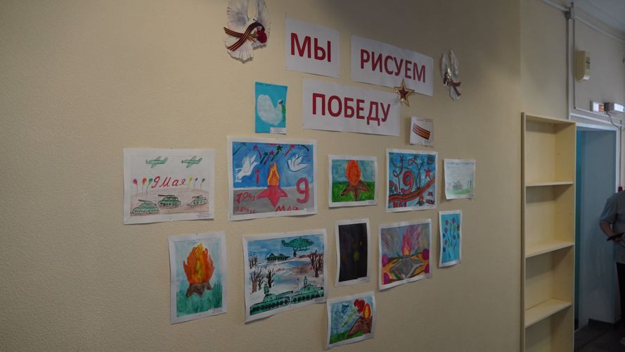 В Нарьян-Маре Росгвардия провела конкурс рисунков ко Дню Победы