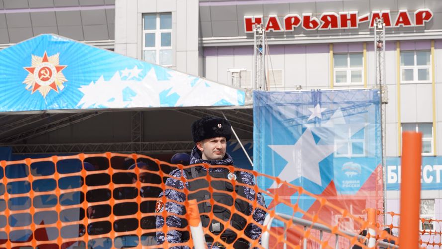 В Нарьян-Маре Росгвардия и полиция обеспечили безопасность празднования Дня Победы