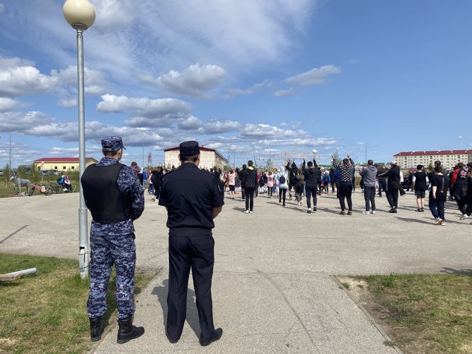 В Нарьян-Маре Росгвардия и полиция обеспечили безопасность празднования Всемирного дня отказа от курения
