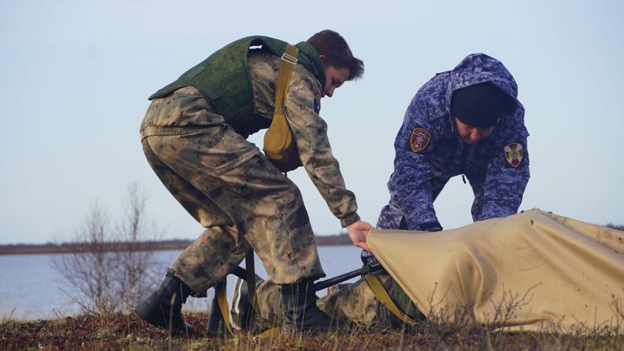 В НАО росгвардейцы поучаствовали в проведении военно-патриотической игры «Юный защитник»