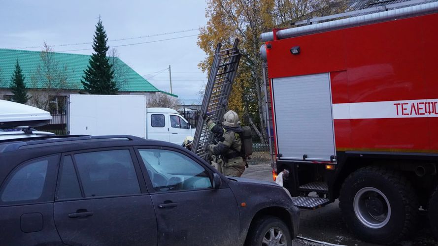 В Нарьян-Маре провели совместную противопожарную тренировку Росгвардии и МЧС России