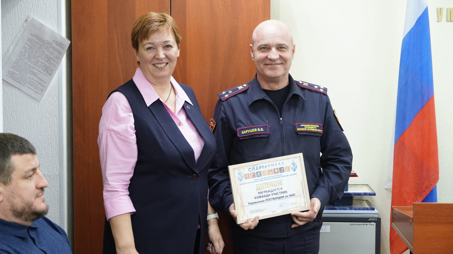 Росгвардейцам вручили награды по итогам Спартакиады «Динамо» в Ненецком автономном округе