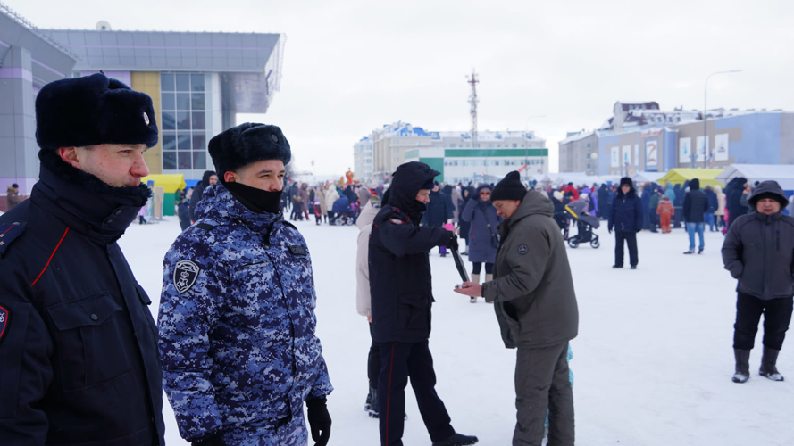 В Ненецком округе Росгвардия и полиция обеспечили безопасность встречи Широкой Масленицы