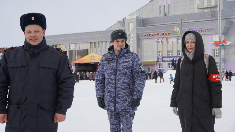 В Ненецком округе Росгвардия и полиция обеспечили безопасность встречи Широкой Масленицы