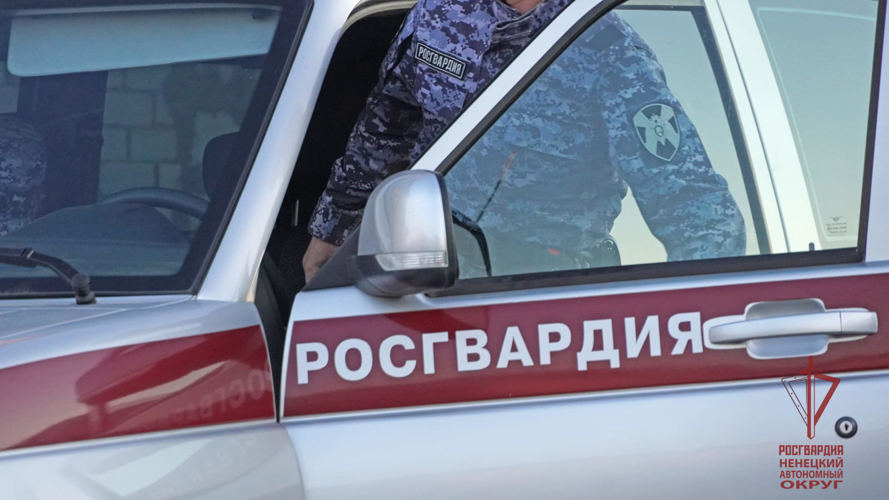 Ночью в Нарьян-Маре росгвардеец остановил нетрезвого мотоциклиста, протаранившего четыре машины