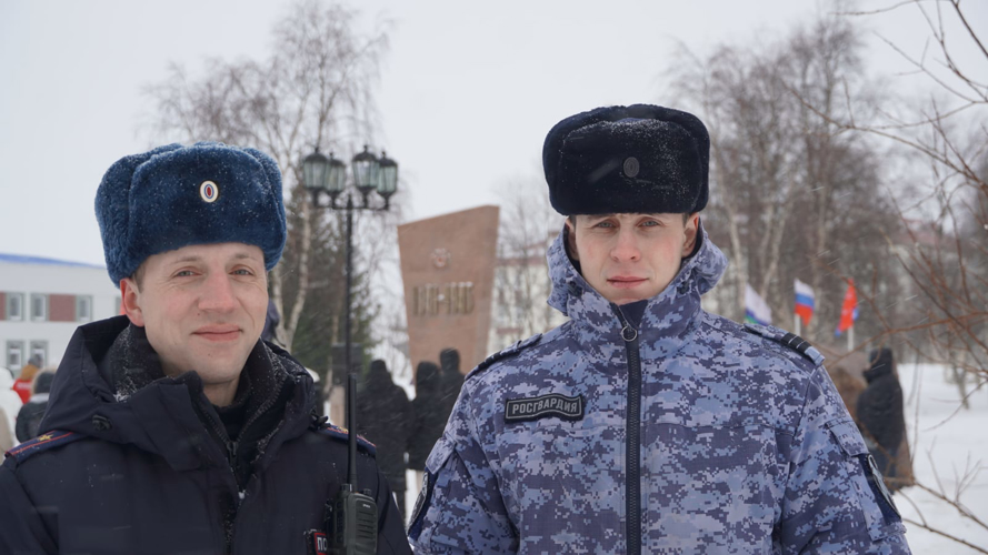 Росгвардия и полиция обеспечили безопасность празднования Дня защитника Отечества в Нарьян-Маре