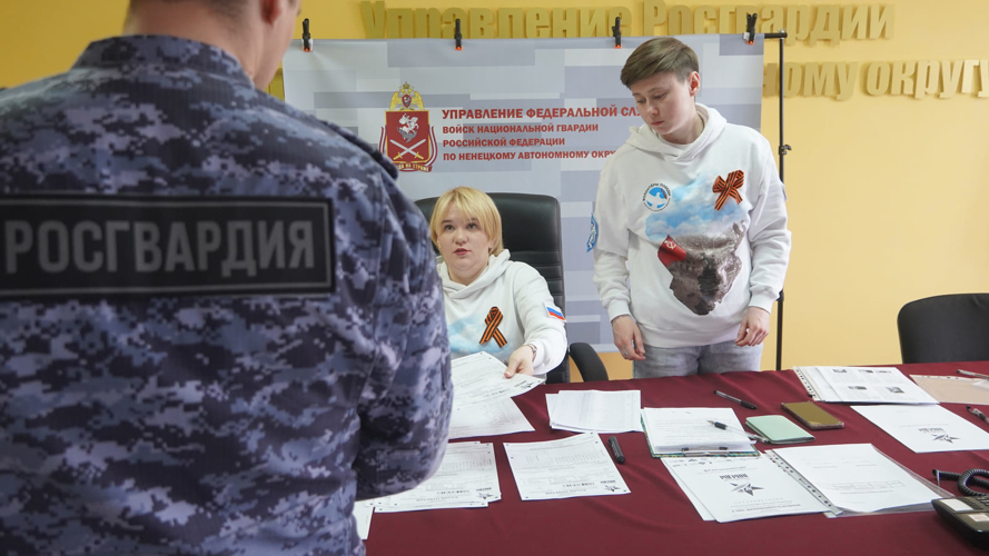 В Ненецком автономном округе росгвардейцы стали участниками международной акции «Диктант Победы»