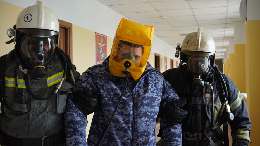 «Действовали слаженно и чётко» – В НАО провели противопожарную тренировку Росгвардии и МЧС России