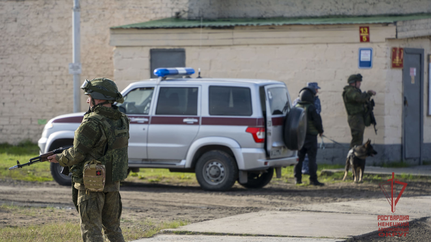 Росгвардия приняла участие в поиске и нейтрализации условных диверсантов на территории НАО