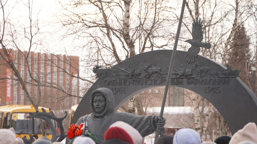 В Нарьян-Маре Росгвардия и полиция обеспечили безопасность более 100 участников Дня памяти оленно-транспортных батальонов