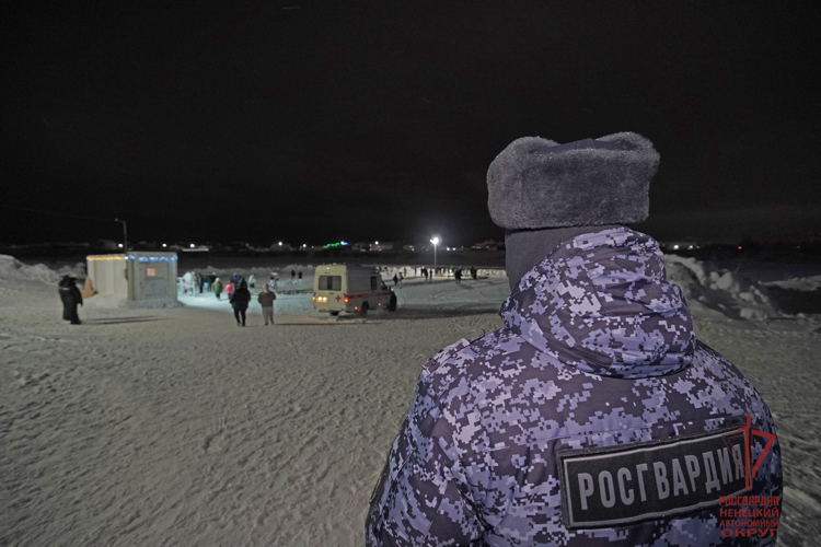 В Ненецком автономном округе Росгвардия и полиция обеспечили безопасность почти 500 участников Крещения Господня