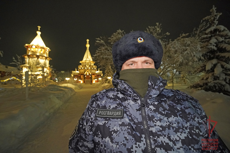 В Ненецком автономном округе Росгвардия и полиция обеспечили безопасность почти 500 участников Крещения Господня