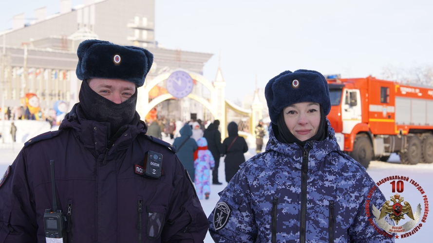Росгвардия и полиция обеспечили безопасность более 2200 участников празднования Масленицы в НАО