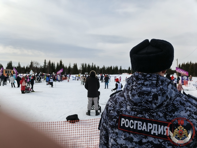 В Нарьян-Маре Росгвардия и полиция обеспечили безопасность более 750 участников гонки «Лыжня России»