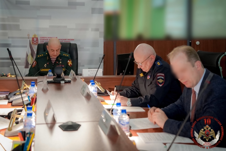 Руководитель Управления Росгвардии по Ненецкому автономному округу принял участие в заседании оперативного штаба Северо-Западного округа Росгвардии