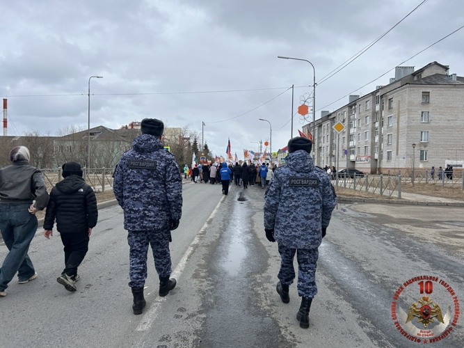 В Нарьян-Маре росгвардейцы и полиция обеспечили безопасность более 5000 участников празднования Дня Победы