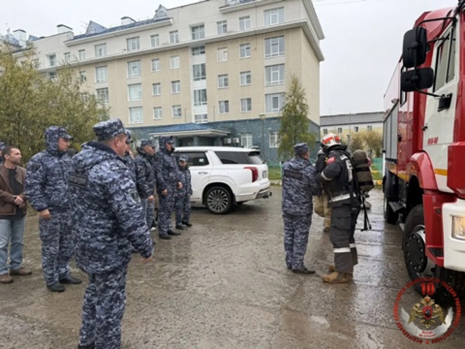 Росгвардейцы Нарьян-Мара приняли участие в совместной тренировке с МЧС